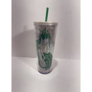 Starbucks 2022 Holiday Mermaid Iridescent Siren‎ Cold Cup 24 oz Cold Tumbler